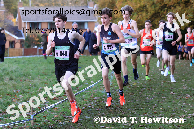 Mens Under-17s 2025 National Cross Country Relays, Berry Hill Park, Mansfield. Photo: David T. Hewitson/Sports for All Pics